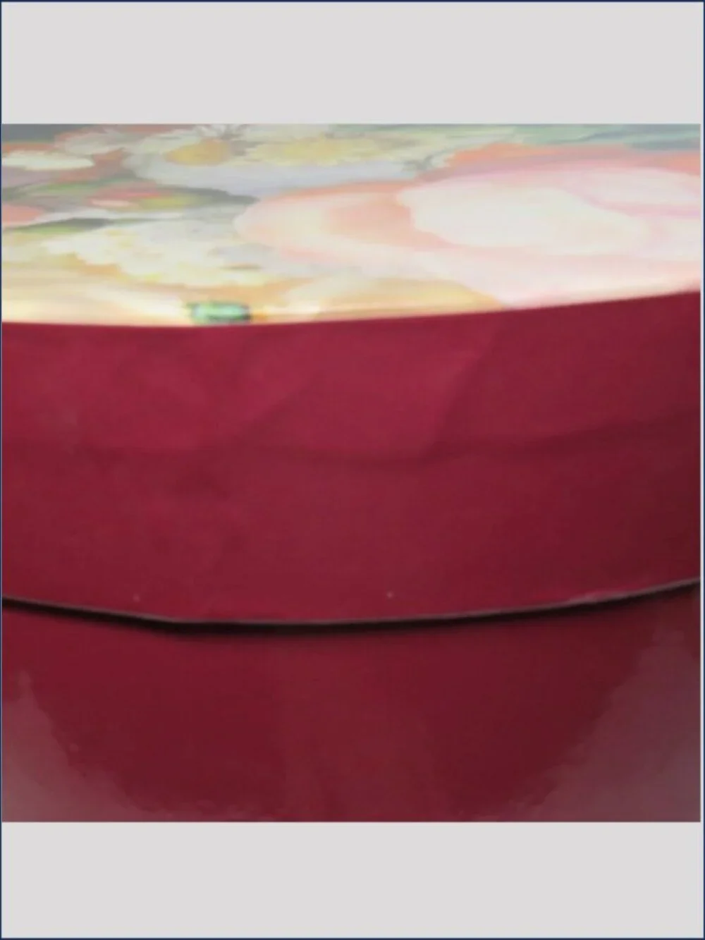Vintage Floral Round Hat Box 10